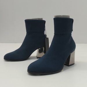 AX stivaletto con tacco argento
