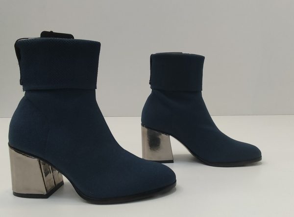 AX stivaletto con tacco argento - immagine 2